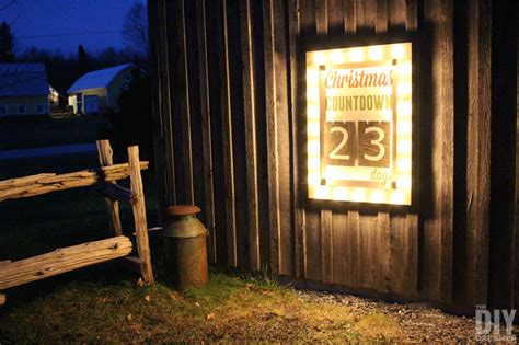 Outdoor Christmas Countdown Marquee Sign