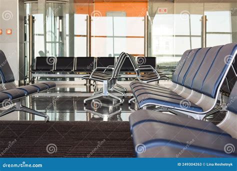 Sitting In The Waiting Room At The Airport Stock Image Image Of
