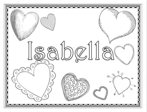 5 Printable Name Coloring Pagesname Coloring Pagescustom Etsy