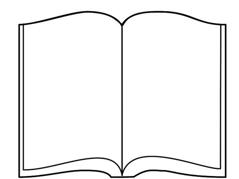 Open Book Outline Clipart Best