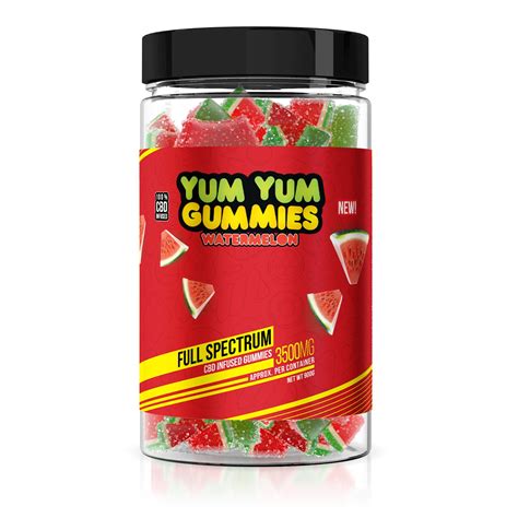 yum yum gummies cbd full spectrum watermelon slices cannabunga