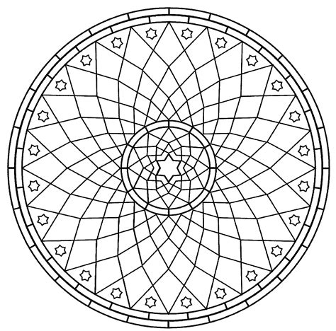 Circular geometric coloring designs can be so ornate. Free Printable Geometric Coloring Pages For Kids