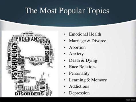 Top 10 Psychology Research Paper Topics