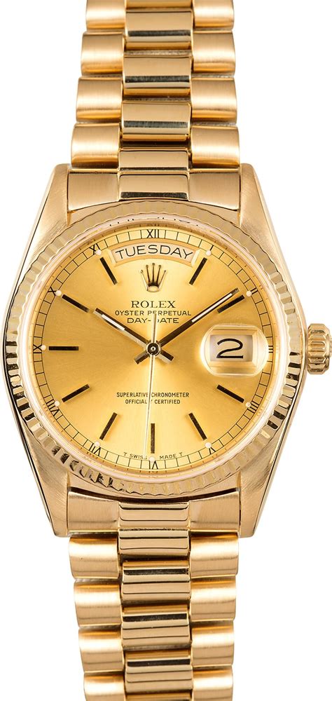 Rolex President 18k Gold Day Date 18038