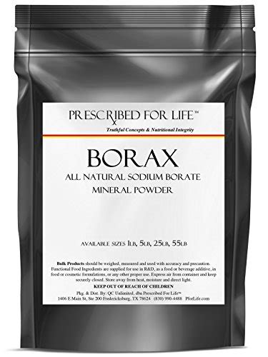 Borax Tous Poudre Minérale De Borate De Sodium Naturel 1lb