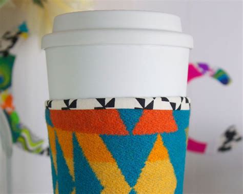 Diy Reusable Fabric Coffee Cup Sleeve Fiskars Cup Sleeve Pattern