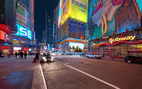 New York Night Street Wallpaper Hd City 4k Wallpapers