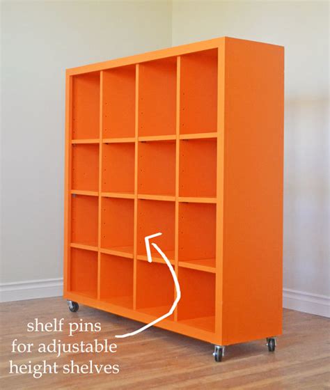 I came up with a plan to here are the steps on how to build a bookcase. Ana White | 4x4 Rolling Cube Shelf - Adjustable Shelves ...