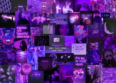 Aesthetic Purple Neon PC Wallpapers Wallpaper Cave