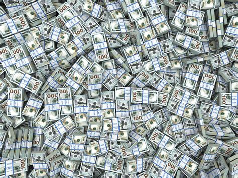 Packs Of Dollars Background Lots Of Cash Money Stock Photo By