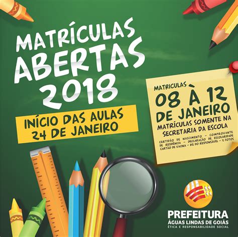 La matrícula es el contrato entre tú y la universidad. Águas Lindas de Goiás | Começa período de matrículas na ...