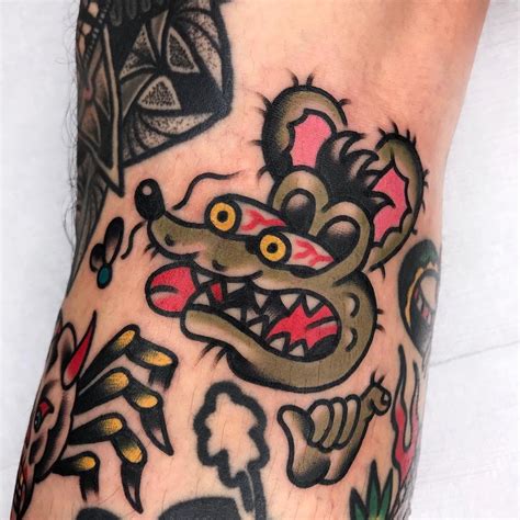 Tattoo Uploaded By Tattoodo • Rat Fink Tattoo By Needles Tattooing
