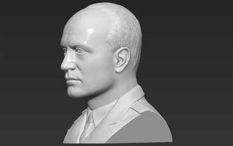 Benito Mussolini Bust Print Ready 3d Model