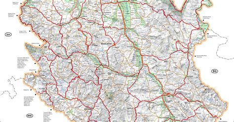 Beautiful Maps Serbia Basic Road Map 2018