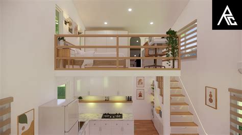 Amazing Tiny House With Bedroom Loft Design Idea 4x6 Meters Youtube