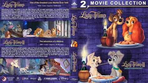 Lady And The Tramp Double Feature 1955 2001 R1 Custom Blu Ray Cover