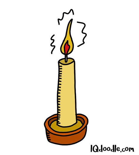 How To Doodle A Candle IQ Doodle Babe
