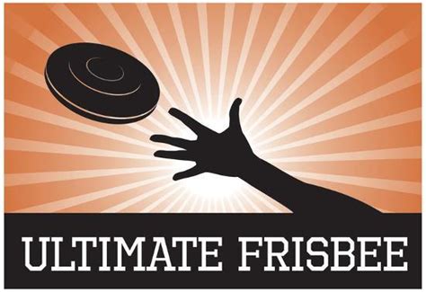 'Ultimate Frisbee Orange Sports Poster Print' Posters - | AllPosters.com