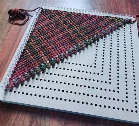 Kayu Weaving Board Pin Loom Weaving Loom Kit Peg Loom Multi