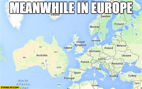 Austria is a landlocked country located in europe. Australia memes | StareCat.com