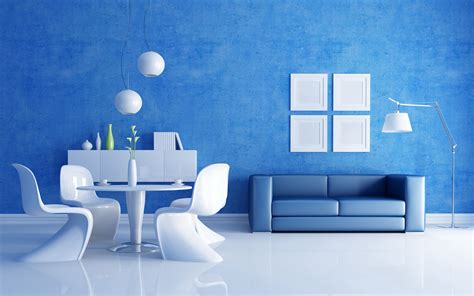 Living Room Wallpaper Blue Interior Design Wallpaper Hd Wallpaperuse