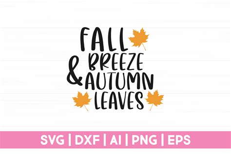 Fall Breeze And Autumn Leaves Svg Graphic By Craftartsvg · Creative Fabrica
