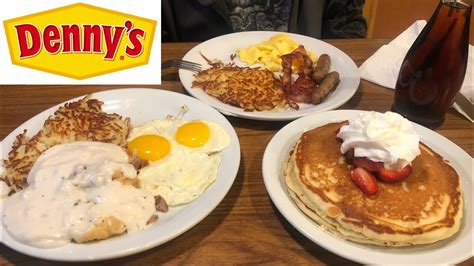 All American Breakfast At Dennys Youtube