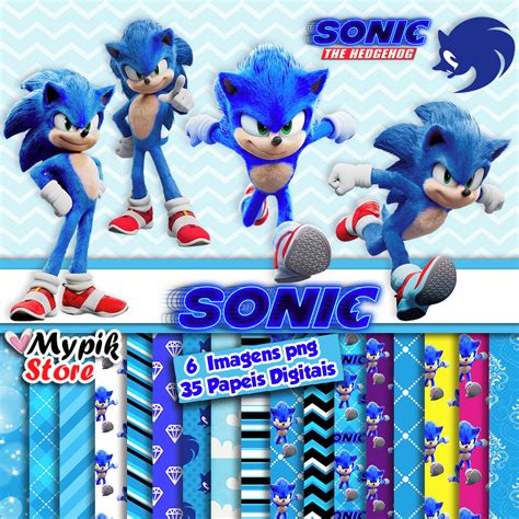 Instantly identify famous people with one click; Kit Digital Sonic imagens png e Papeis Digitais no Elo7 ...