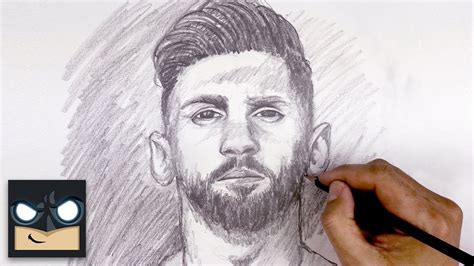 Messi Pencil Drawing Easy