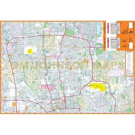 Columbus Ohio Street Map Gm Johnson Maps