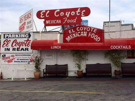 El Coyote Mexican Cafe Los Angeles Ca United States Exterior Los