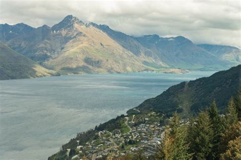 Free Photo Aerial View Of Queenstown In South Island New Zealand