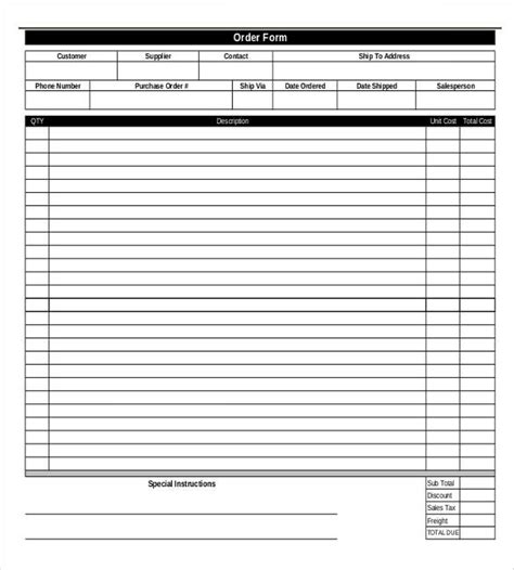 15 free work order templates generic order form template706907 change of order form by liferetreat change order form template generic scentsy order form template printable order form free beautifuel generic order form template500646 image result for purchase order form pinup. 43+ Blank Order Form Templates - PDF, DOC, Excel | Free & Premium Templates