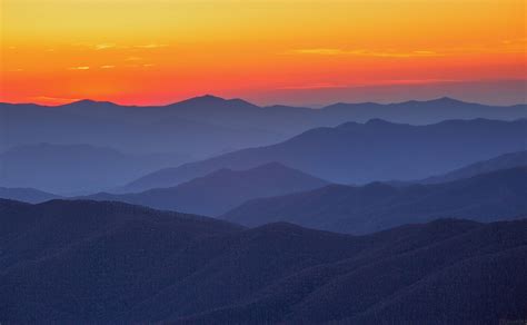 Photo I Took Of A Blue Ridge Mountain Sunset Last Fall Mountain