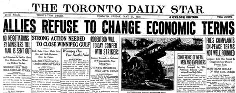 The toronto star, influential canadian newspaper established in 1892 as the evening star by 25 the paper was renamed the toronto daily star, and within five years its circulation rose from 7,000. Manitoba History: The Toronto Star and the Winnipeg ...
