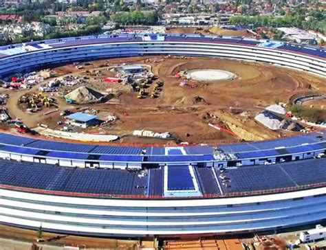Apples New Solar Powered Spaceship Office Is Nearly Complete
