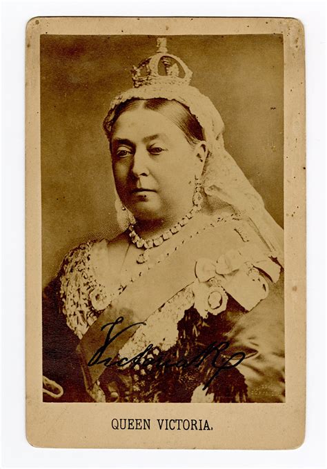 Lot Detail Queen Victoria Signed Cabinet Card