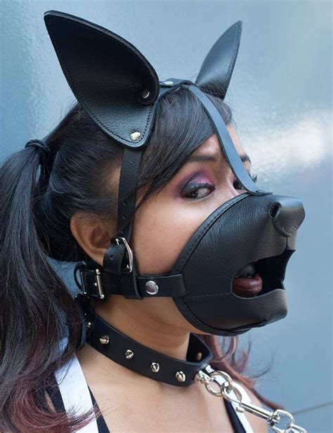 Bdsm Collar With Spikes Leather Pet Play Etsy