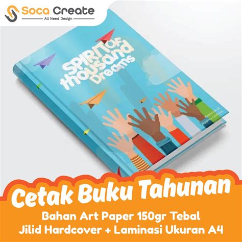 Cetak Buku Tahunan Hardcover Paling Keren Shopee Indonesia