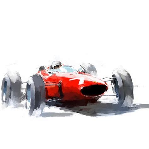 Beautiful Automotive Art Auto Racing Art Motorsport Art Car Painting
