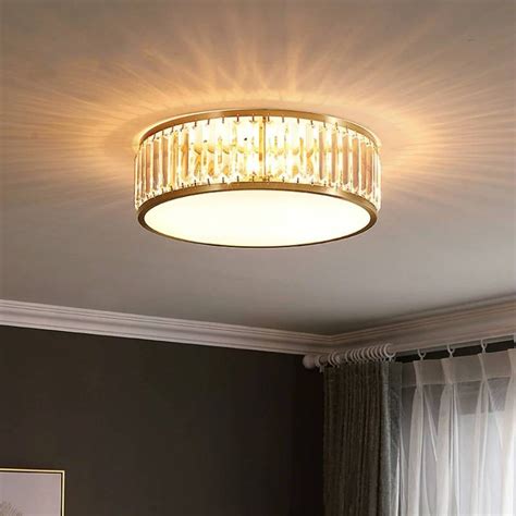 Luxury Foyer Parlor Led Crystal Ceiling Light Fixtures