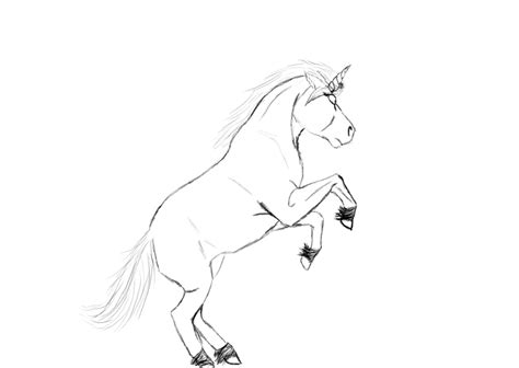 Unicorn Uncolored by zukorocks90 on deviantART