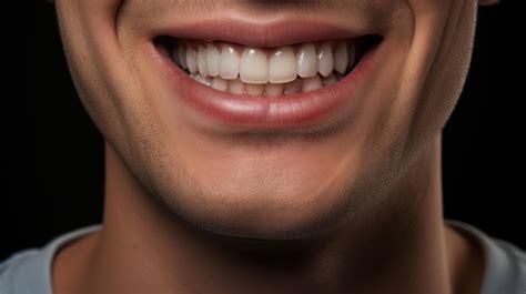 Premium Ai Image Closeup Man Mouth Smile
