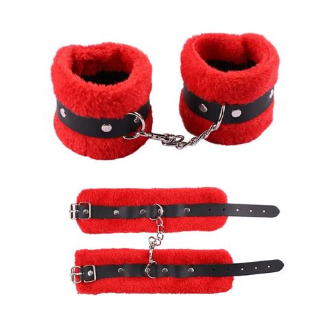 Plush Handcuffs Sex Toys With Eye Mask For Men Women Bdsm Bondage Fetish Slave Roleplay