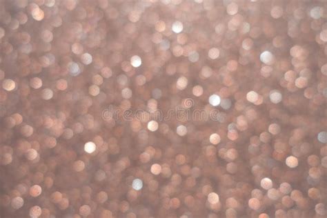 Pinky Beige Bokeh Glitter Background Stock Image Image Of Blurred