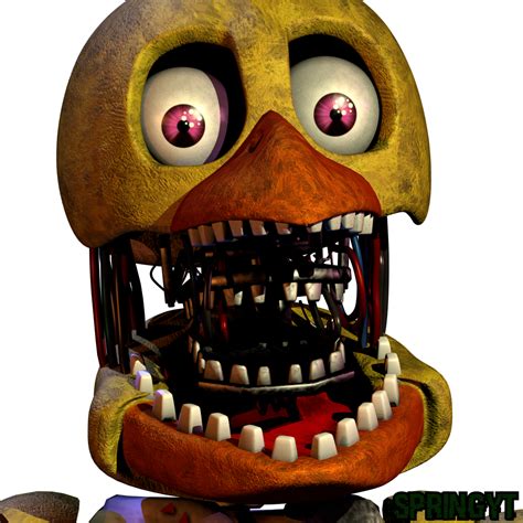 Blender Fnaf Withered Chica Custom Night By Springyt On Deviantart