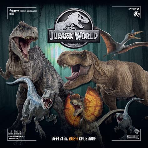 Jurassic World Official 2024 Calendar