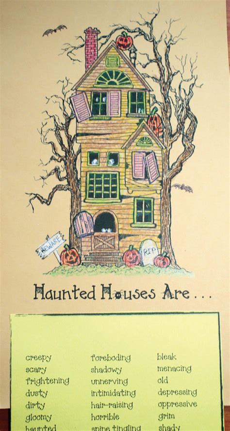 Haunted House Activities Halloween Writing Haunted House Haunted