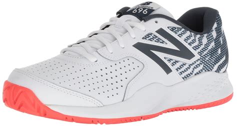 New Balance 696 V3 Hard Court Tennis Shoe In White For Men