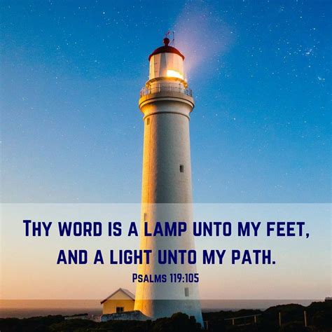 I Thank God For The Lighthouse Psalms Believe In God Inspirational